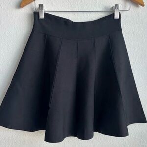 A.L.C. Black Circle Skirt with Flared Panels